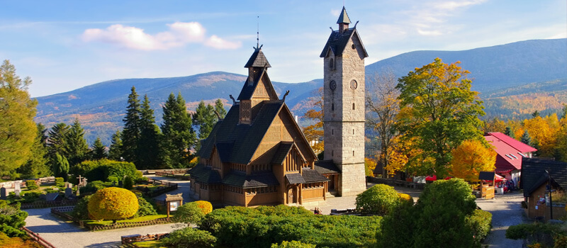 Stabkirche Wang in Karpacz in Schlesien